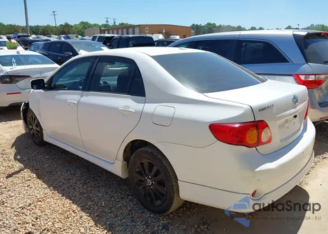 2009 Toyota Corolla S z USA, uszkodzony, nr VIN 1NXBU40E59Z048062